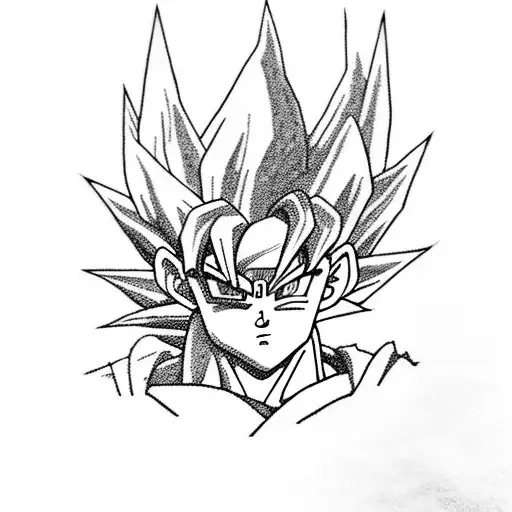Goku and master kami tattoo design idea