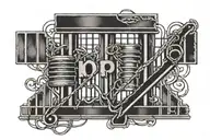 hope is prison bars tattoo design idea