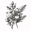 fireweed flower tattoo design idea