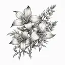 fireweed flower tattoo design idea