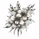 fireweed flower tattoo design idea