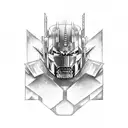 Optimus prime tattoo design idea