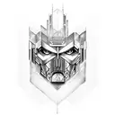 Optimus prime tattoo design idea