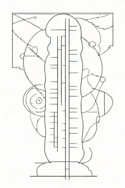 ogham writing tattoo design idea