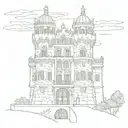 Torre de belem tower of lisbon; casa batlló by antoni gaudi in barcelona; court of the lions la alhambra granada tattoo design idea