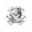 sol e lua  tattoo design idea