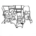 homer simpson tattoo design idea