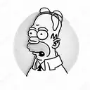 homer simpson tattoo design idea
