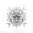 saraswati yantra tattoo design idea