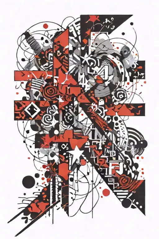 letters F N T M tattoo design idea