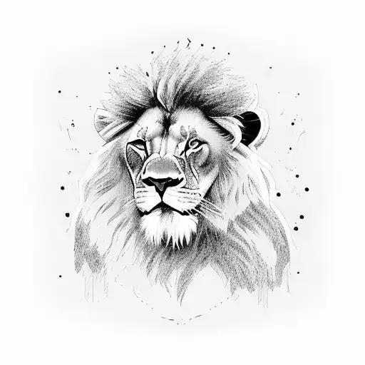 lion with new york yankees cap tattoo design idea
