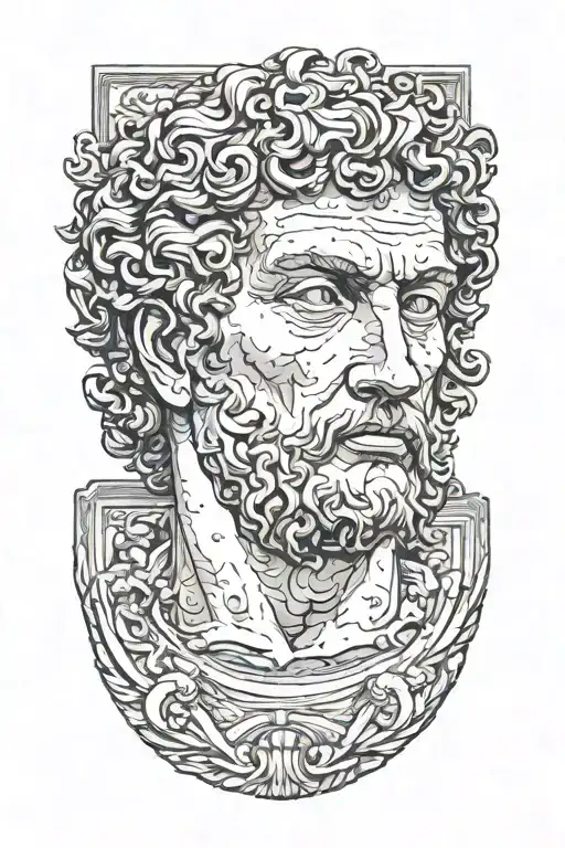Michelangelo david statue tattoo design idea