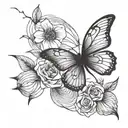 depressed Minimalist tattoo design idea