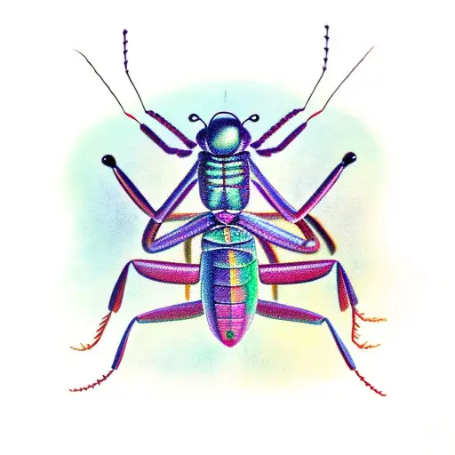 mantis tattoo design idea
