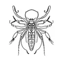 mantis tattoo design idea