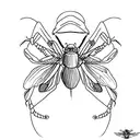 mantis tattoo design idea