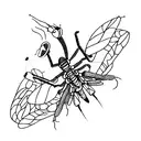 mantis tattoo design idea