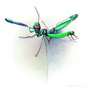 mantis tattoo design idea