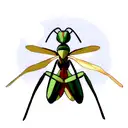 mantis tattoo design idea