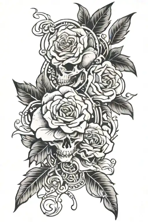 Nice past present future tattoo design idea