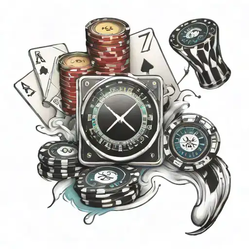 777 casino tattoo design idea