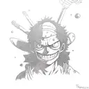 luffy from one piece tattoo design idea