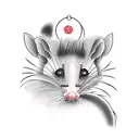 opossum tattoo design idea