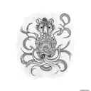 opossum tattoo design idea