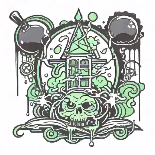 milim nava and slime dripping tattoo design idea