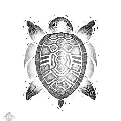 Turtle tattoo design idea