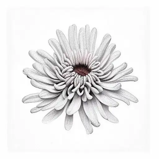 Chrysanthemum tattoo design idea