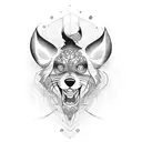 Create a man's tattoo design for the upper arm that includes the names Mickey, Nancy, Emily, Grace, and Loyola. tattoo design idea