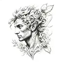 Adonis tattoo design idea