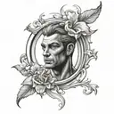 Adonis tattoo design idea