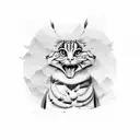 the word cousin tattoo design idea