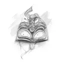 cursive c tattoo design idea