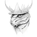 cursive c tattoo design idea