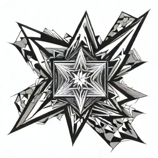 Supernova explosion tattoo design idea