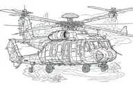 blackhawk helicopter desert tattoo design idea