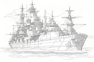 battleship tattoo design idea