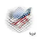 American flag tattoo design idea