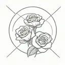 - Gemini zodiac symbol with a rose tattoo tattoo design idea