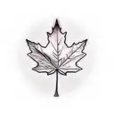 Maple Leaf tattoo design idea