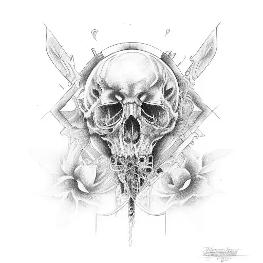 grunge tattoo design idea