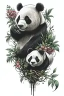 panda tattoo design idea