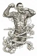 struggle and hardwork patience discipline tattoo design idea