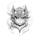 anime tattoo design idea