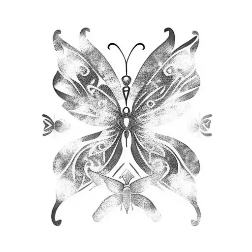 Butterfly tattoo design idea