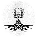 Yggdrasil tree tattoo design idea