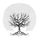Yggdrasil tree tattoo design idea